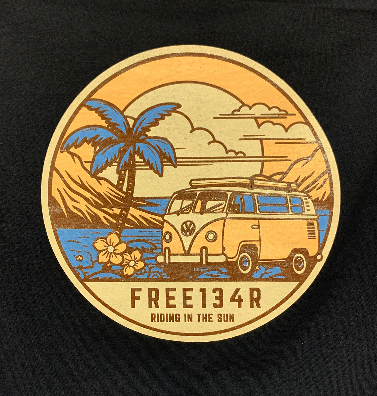 134R T-Shirts Aloha vw BK #134R-T023003bk