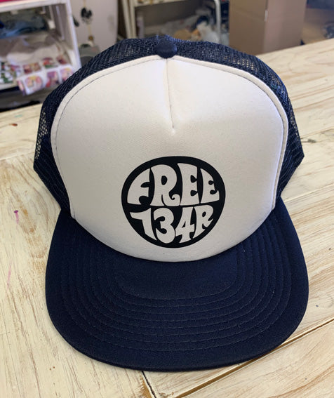 134R Mesh Cap Circle Logo wh/ny