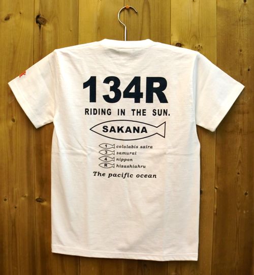 134R T-Shirts SAKANA White