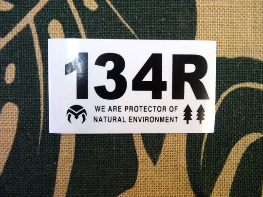 134R vinyl sticker 134R サイズS/M #134R-ST023005