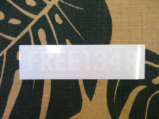 134R vinyl sticker FREE 134R #134R-ST023007