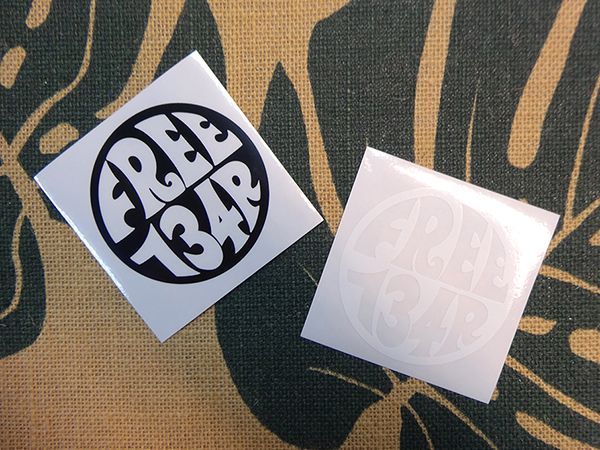 134R Circle Logo sticker M #134R-ST023001M