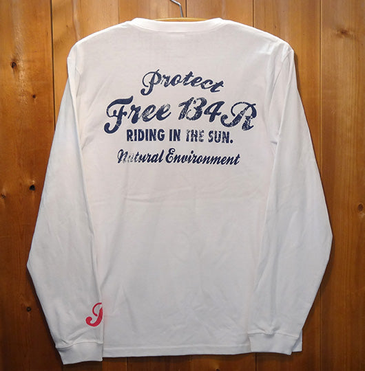 134R Long T-Shirts RIDIG IN THE SUN white