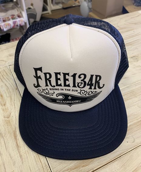 134R Mesh Cap EagleWave Logo Wh/Ny