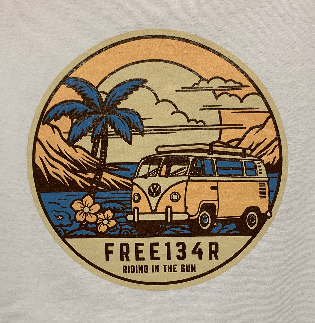 134R T-Shirts  Aloha vw WH #134R-T023003wh