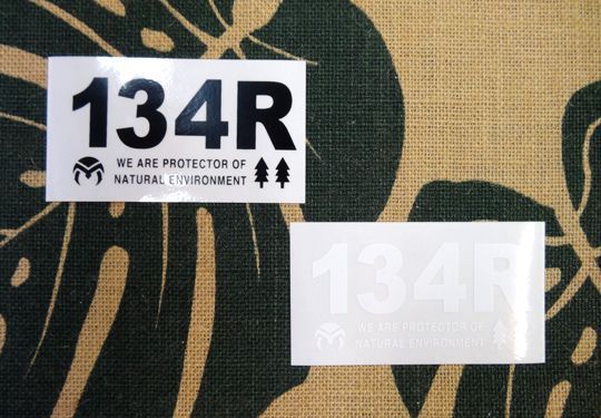 134R vinyl sticker 134R　サイズS/M #134R-ST023005