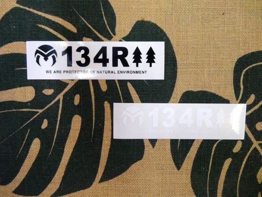 134R vinyl sticker FREE 134R #134R-ST023006