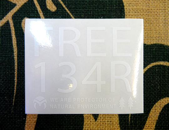 134R vinyl sticker FREE 134R #134R-ST023004