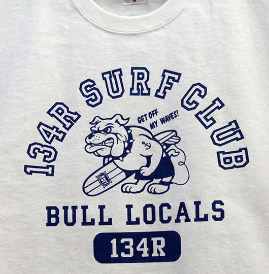 FREE 134R T-Shirts wild bulldog surfer white