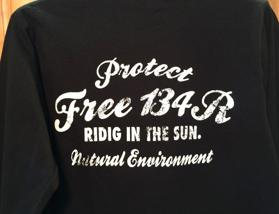 134R Long T-Shirts RIDIG IN THE SUN black