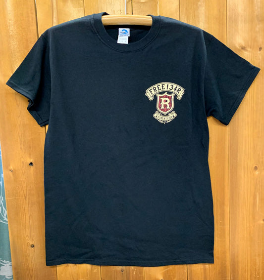 134R T-Shirts WEST SIDE R Logo BK